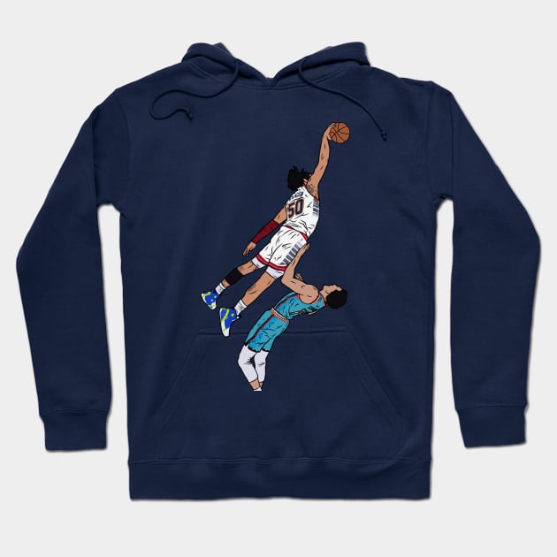 Aaron Gordon Dunks on Landry Shamet Hoodie by rattraptees